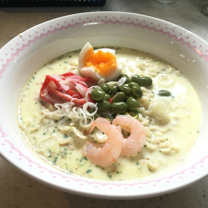 袋麺で簡単！冷たい豆乳ラーメン